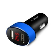 Автомобільний зарядний пристрій USB з РК-індикатором