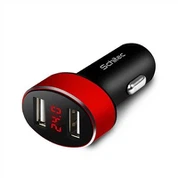 Портативний автомобільний зарядний пристрій із двома портами USB