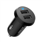 Портативний автомобільний зарядний пристрій 5V2.1A з двома портами USB