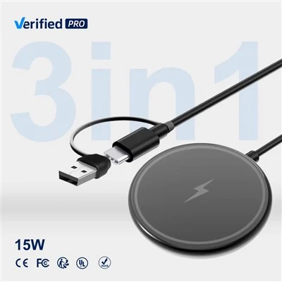 15 Вт USB бездротового зарядного пристрою швидка зарядка